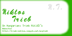 miklos trieb business card